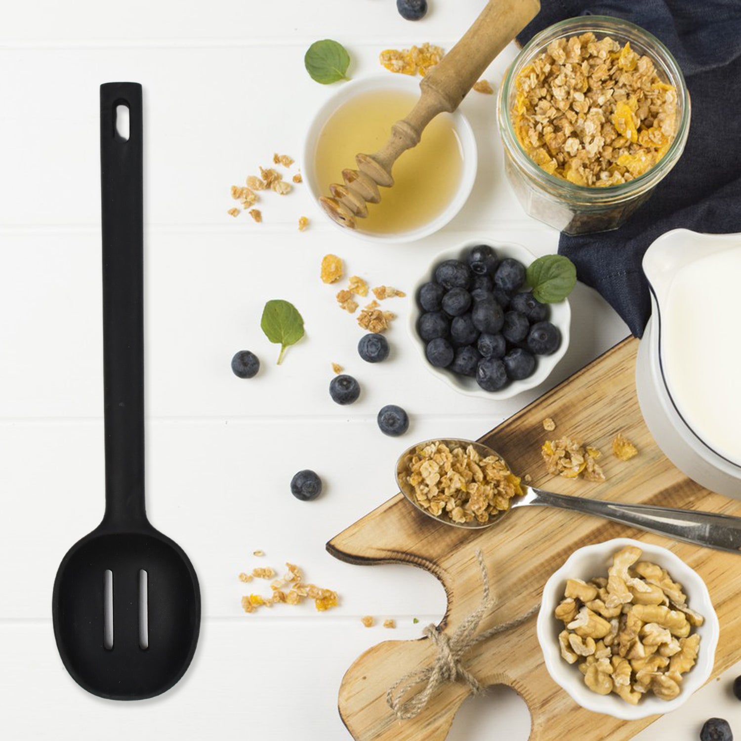 5377 Silicon Non-stick Heat Resistant Kitchen Item Premium Spoon ( 1pc ) 5377 Silicon Non-stick Heat Resistant Kitchen Item Premium Spoon ( 1pc )